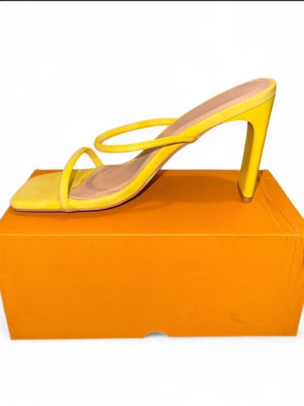 Yellow Strap High Heel